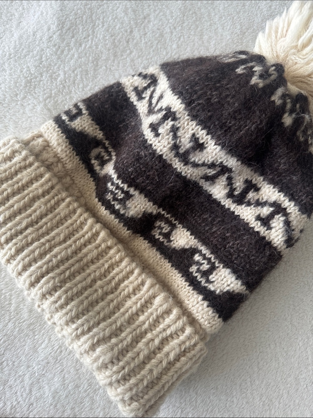 Junya Watanabe Comme des Garçons Knit Beanie Wool Nordic Pom Hat Luxury Chic - Picture 9 of 11